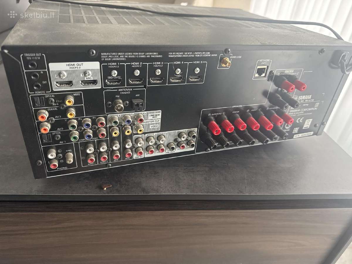 Yamaha Rx-v779 7.2channel Homecinema Surroundso - nuotraukos Nr. 2