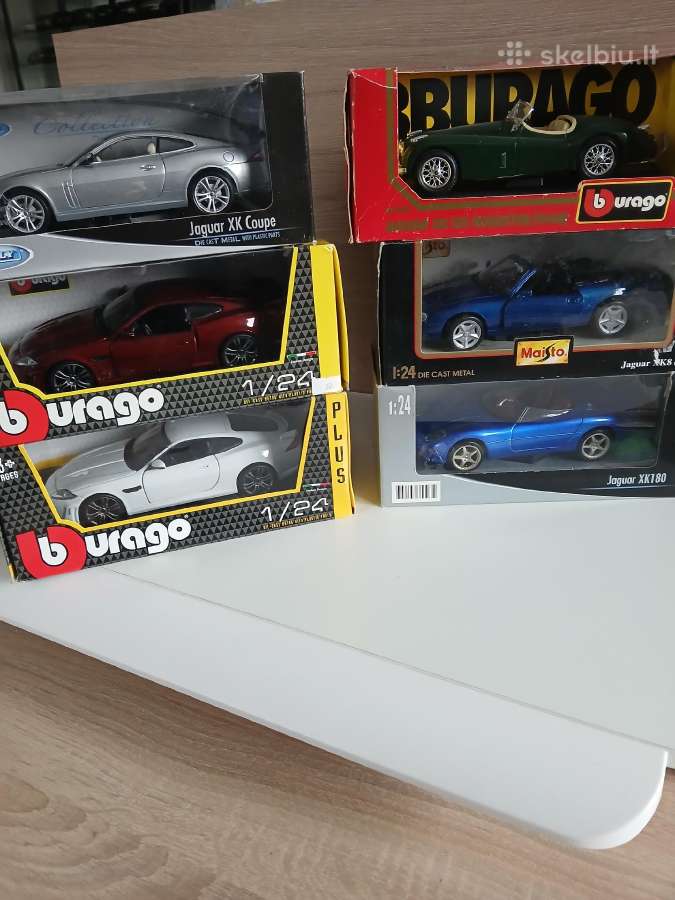 Jaguar xk serijos modeliukai 1:24