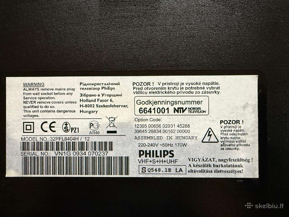 Parduodamas TV Philips 32pfl8404h - nuotraukos Nr. 3