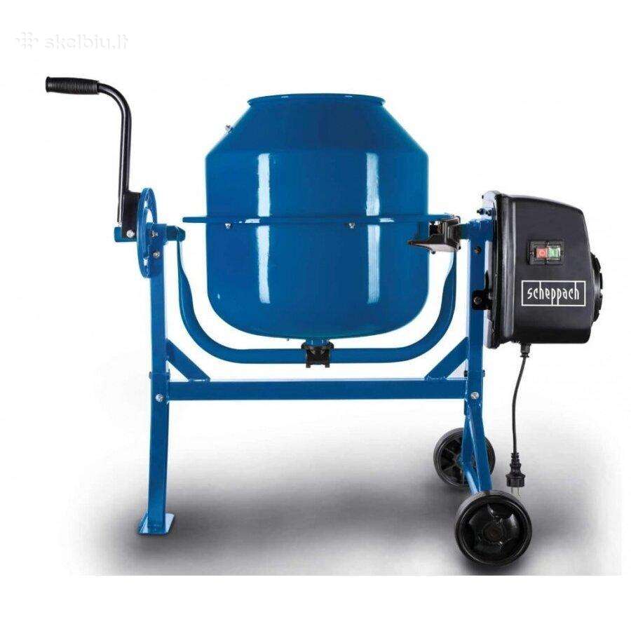 Betono maišyklė 63l, 220w, Scheppach Mix65l - nuotraukos Nr. 4