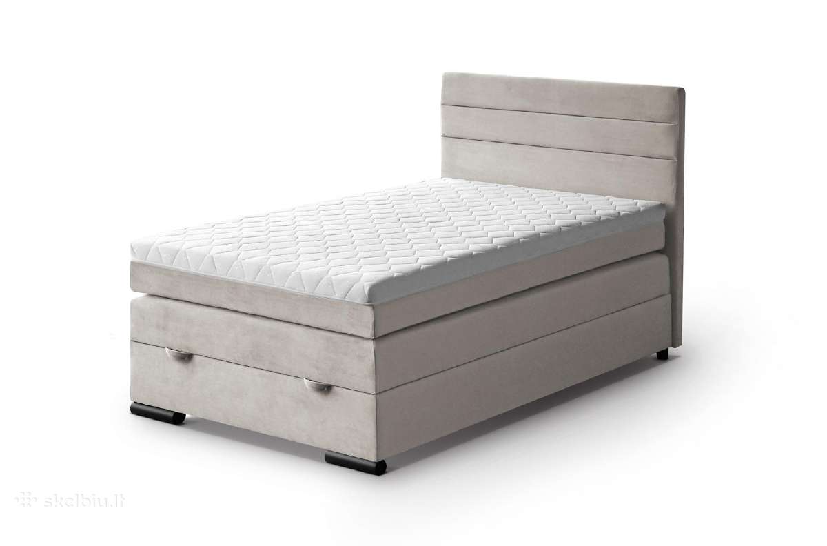 Lova „Tedi" 120cm su patalynės dėže ir čiužiniu - nuotraukos Nr. 6