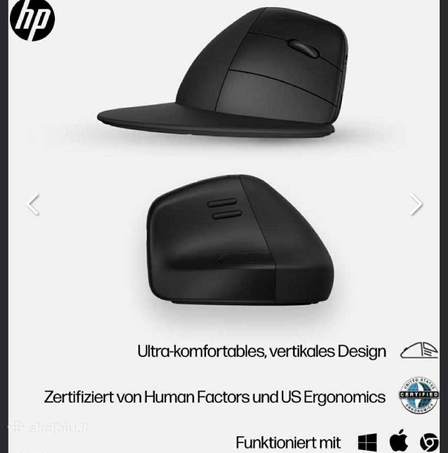 Parduodama nauja Hp 925 ergonomine pelė - nuotraukos Nr. 2