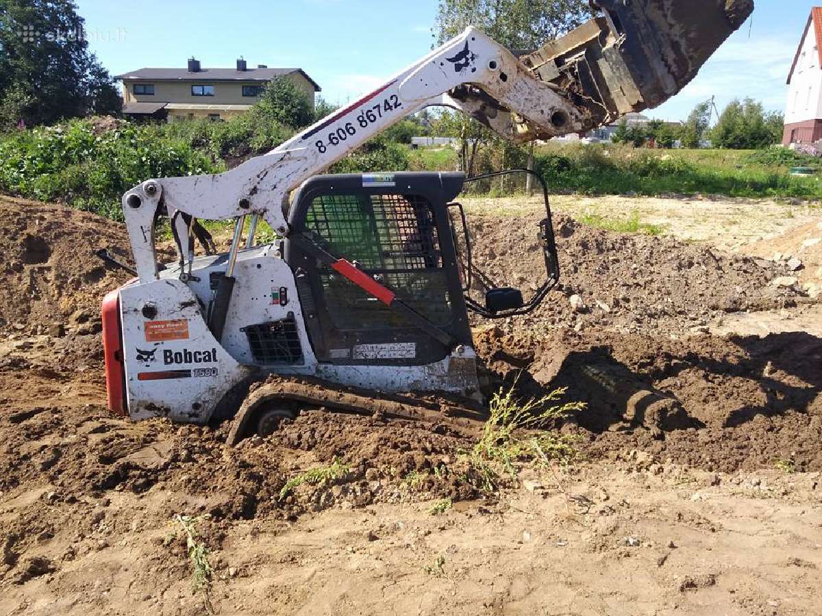 ,Bobcat nuoma, tvenkimių kasymas - nuotraukos Nr. 9