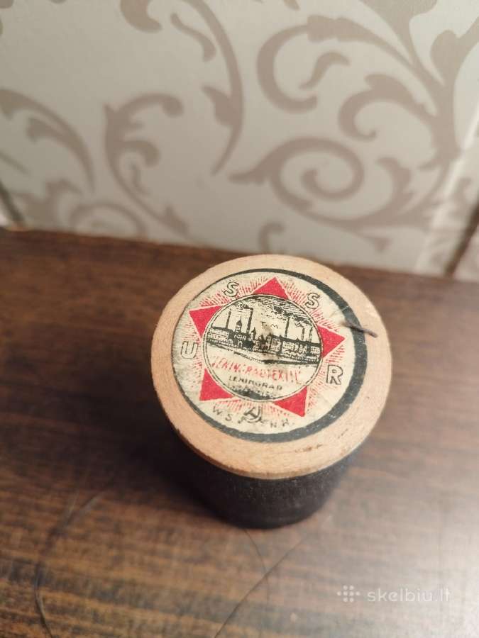 Tarpukario eksportinė siūlų špūlė. - nuotraukos Nr. 3
