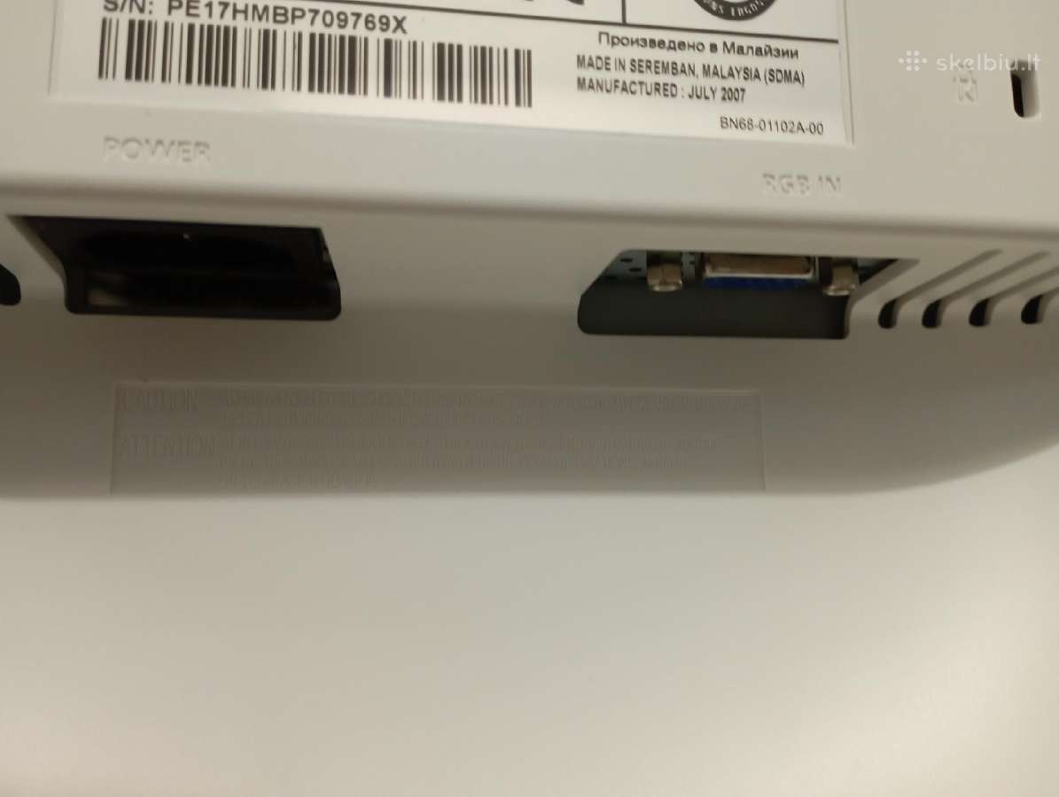 Samsung kompiuterio monitorius - nuotraukos Nr. 9