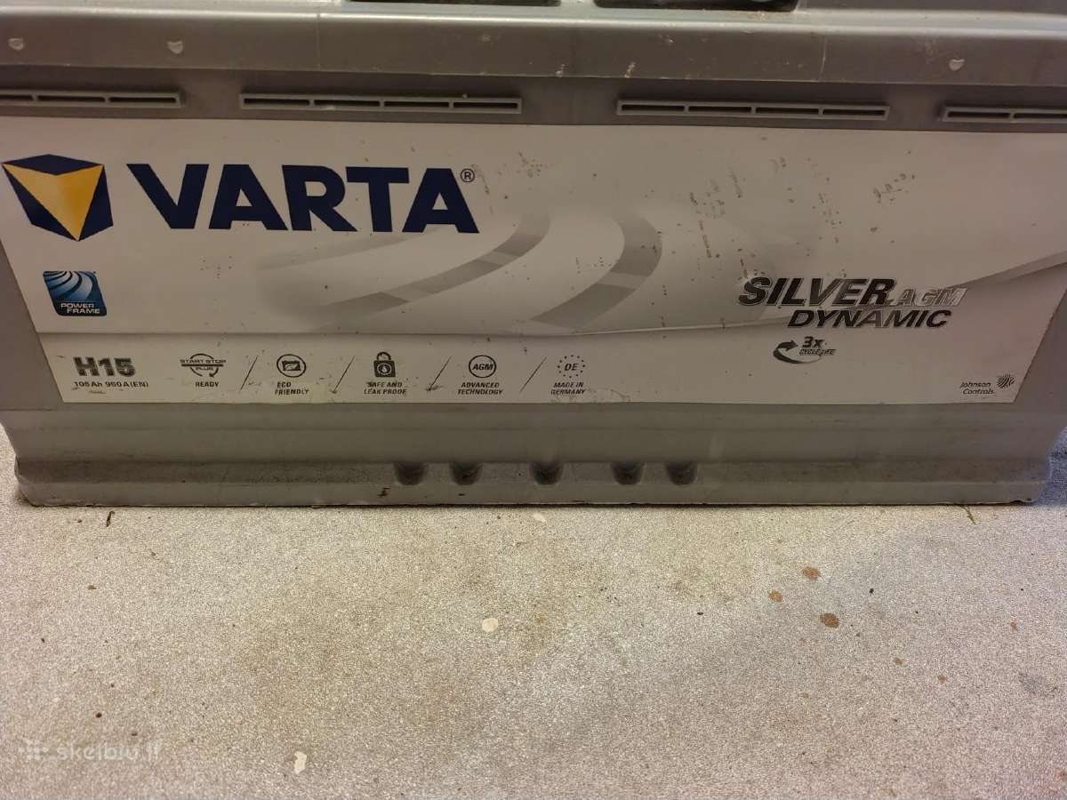 Varta Agm Silver 105ah 950a - nuotraukos Nr. 2