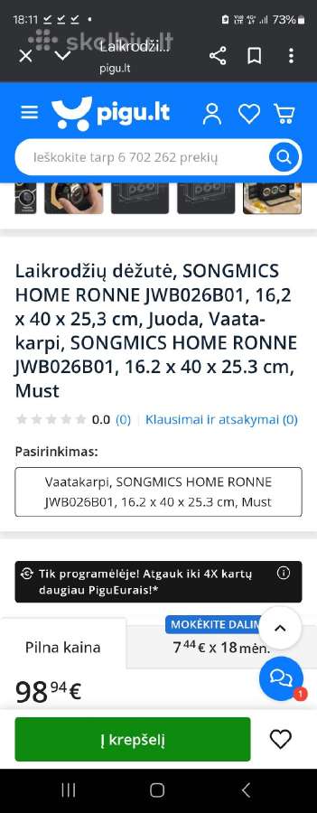 Laikrodžių dėžutė - nuotraukos Nr. 6