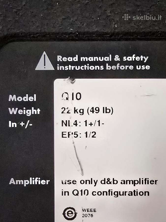 D&b audiotechnik Q10 + Q-sub koncertinės kolonėlės - nuotraukos Nr. 8