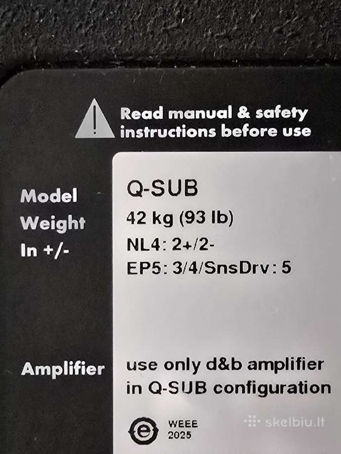 D&b audiotechnik Q10 + Q-sub koncertinės kolonėlės - nuotraukos Nr. 9