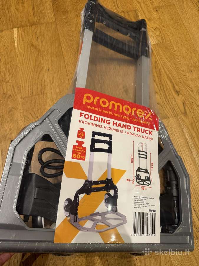 Krovininis vezimelis karutis prekiu vezimas