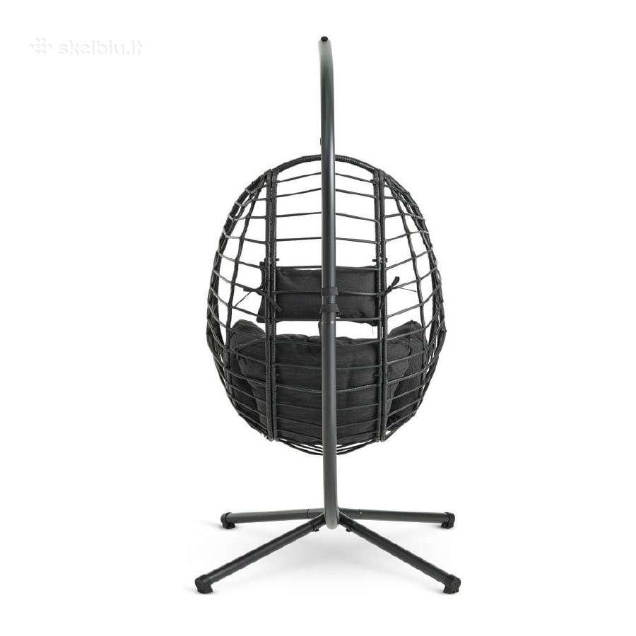 Premium pakabinamas juodas krėslas - nuotraukos Nr. 5