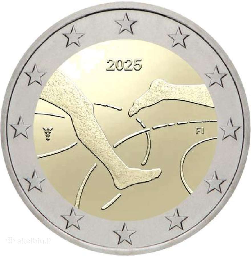 2 eurų Suomijos Unc proginės monetos - nuotraukos Nr. 13