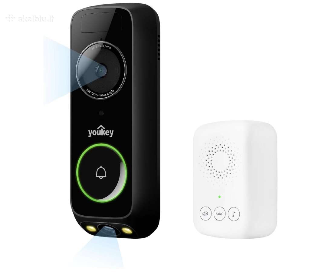 Youkey Db312 video skambutis-apsaugos kamera