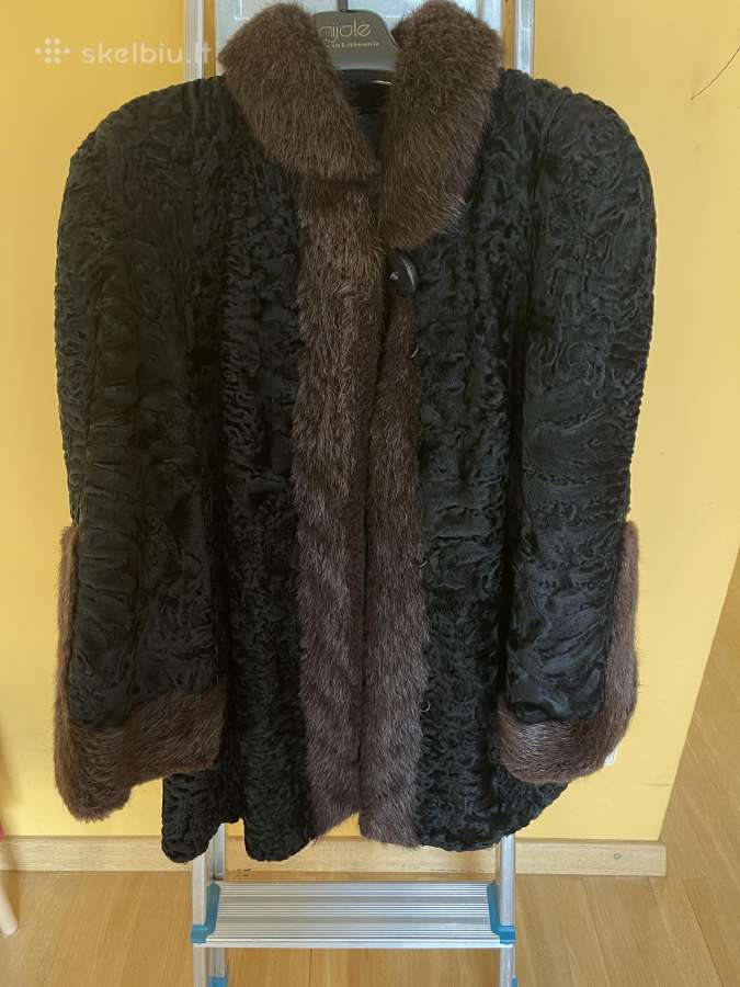 Tikro kailio kailiniai Karakulio kailiniai vintage - nuotraukos Nr. 3