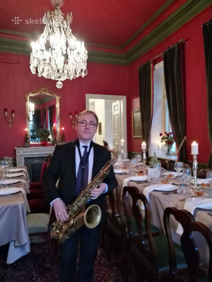 Saksofono Muzika. Muzikinis sveikinimas. Gėlės. - nuotraukos Nr. 10