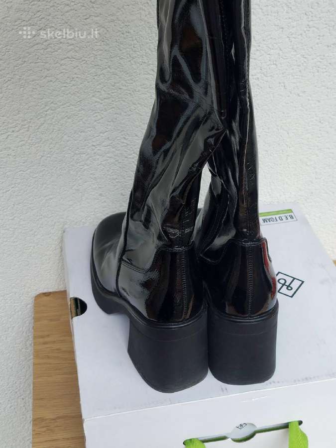 Dirbtinės odos latex auliniai aukštakulniai - nuotraukos Nr. 4