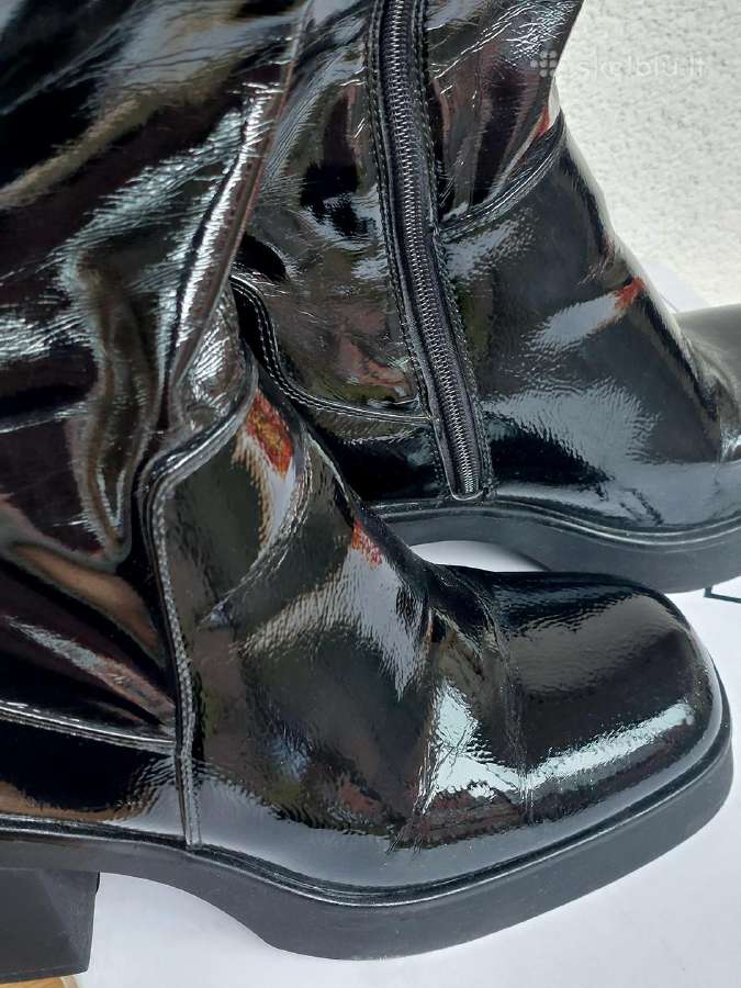 Dirbtinės odos latex auliniai aukštakulniai - nuotraukos Nr. 7