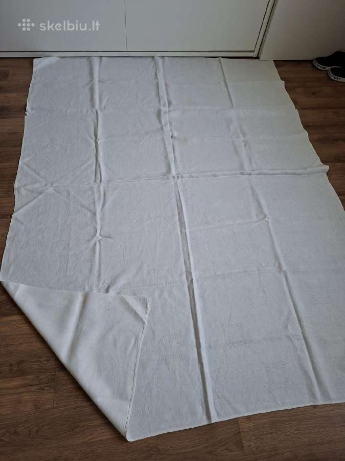 Baltas audinys mediaga 185x138cm - nuotraukos Nr. 2