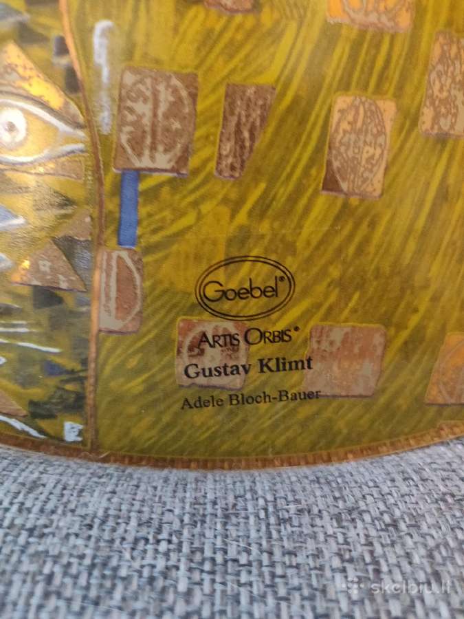 Goebel stiklinė lėkštė 36 cm Gustav Klimt - nuotraukos Nr. 3