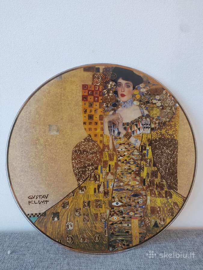 Goebel stiklinė lėkštė 36 cm Gustav Klimt