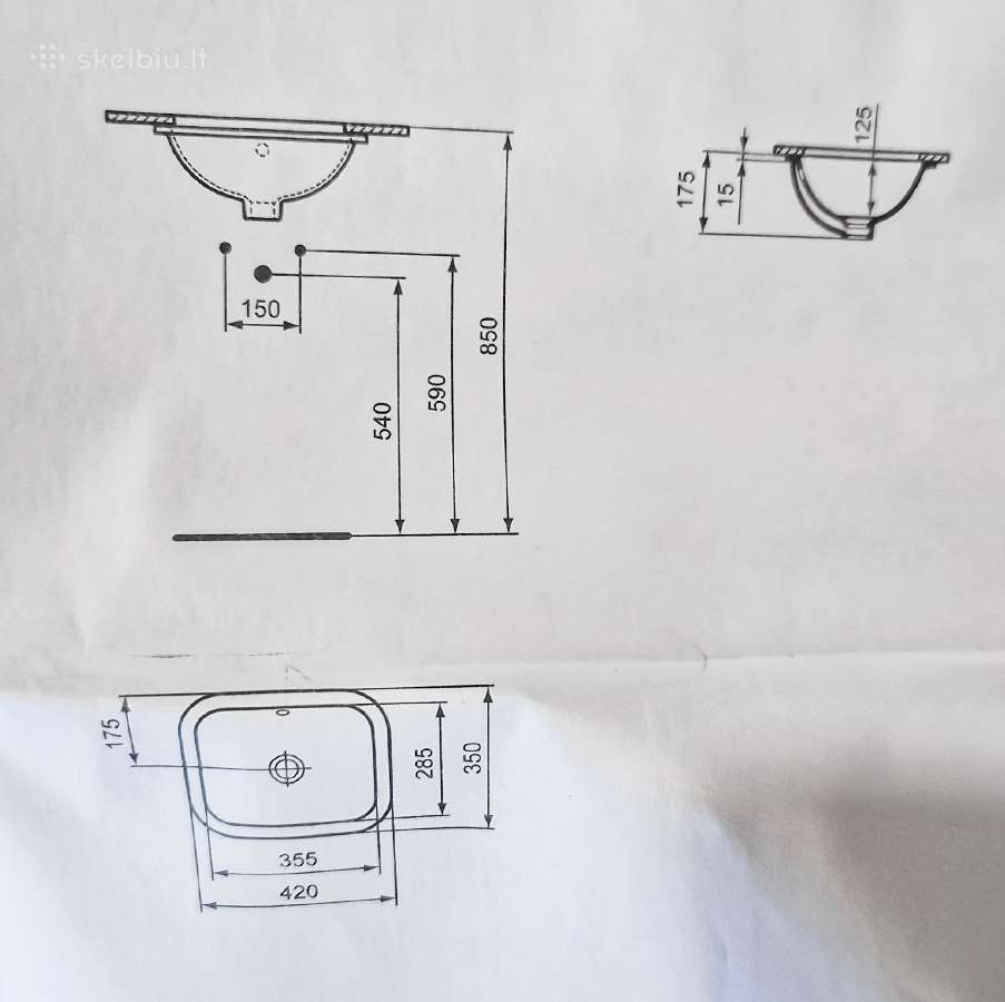 Ideal Standard iš apačios montuojamas praustuvas - nuotraukos Nr. 9