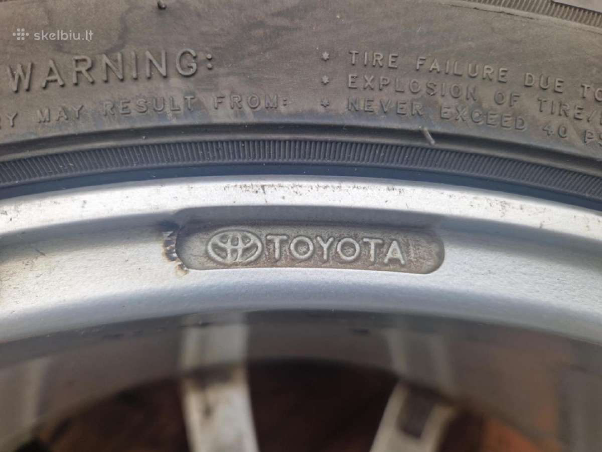 Toyota Avensis ratlankiai su žieminėm padangom - nuotraukos Nr. 7