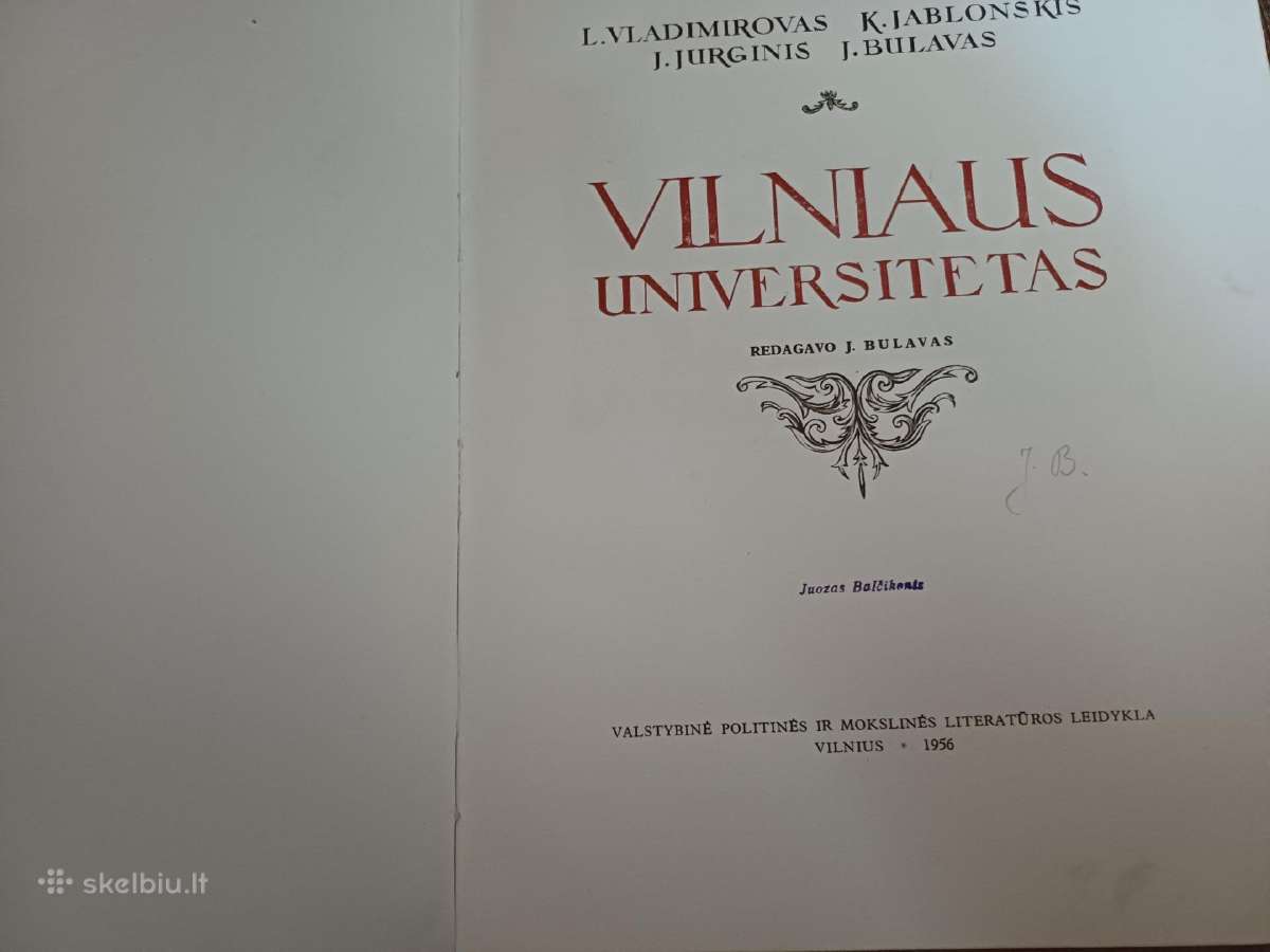 Parduodu knyga,vilniaus universitetas,1956m - nuotraukos Nr. 2