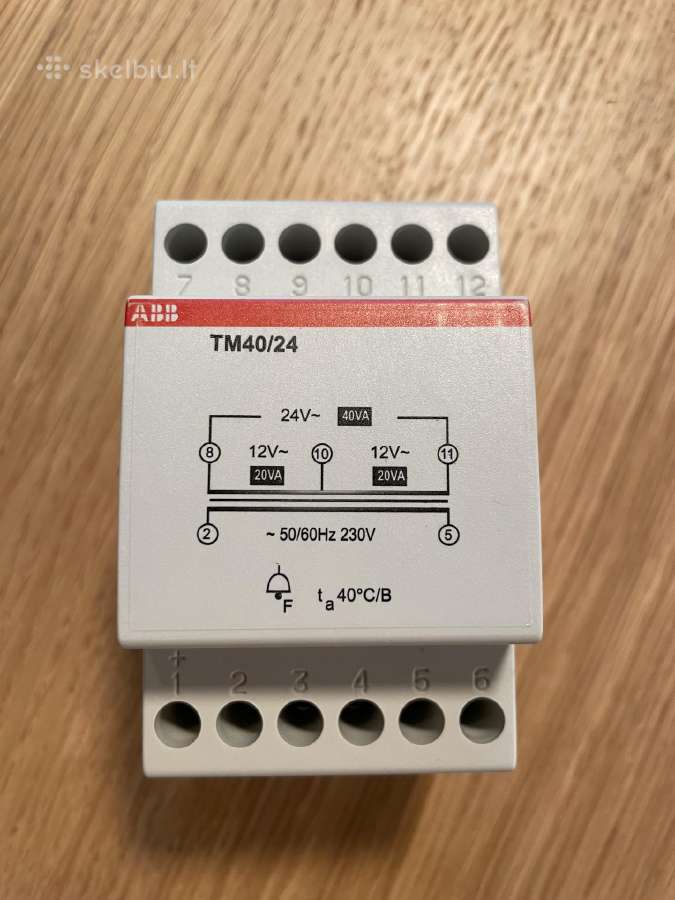 Abb Tm40/24 Din transformatorius