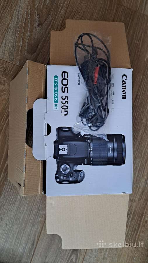 Canon 550d dėžė