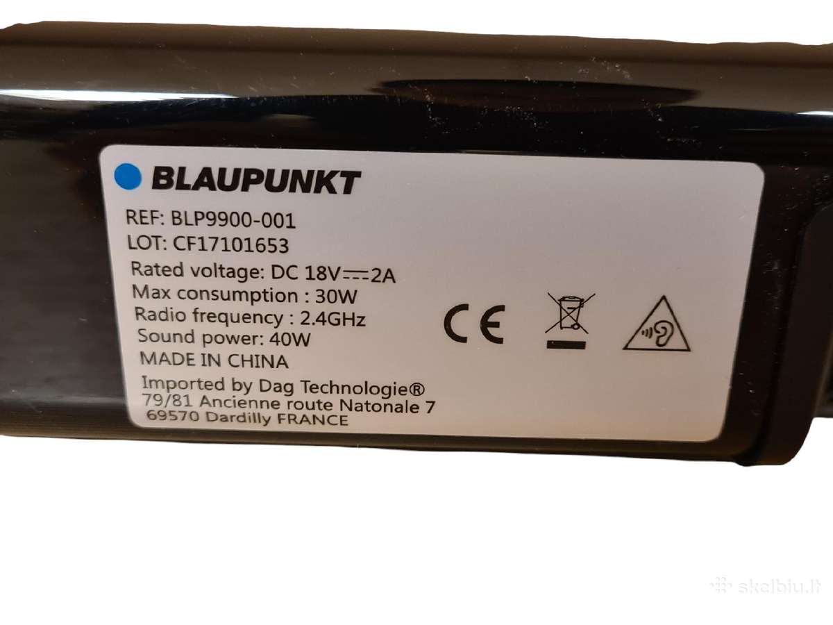 Blaupunkt Blp9900-001 garso kolonėlė + 3 mėn. gara - nuotraukos Nr. 7