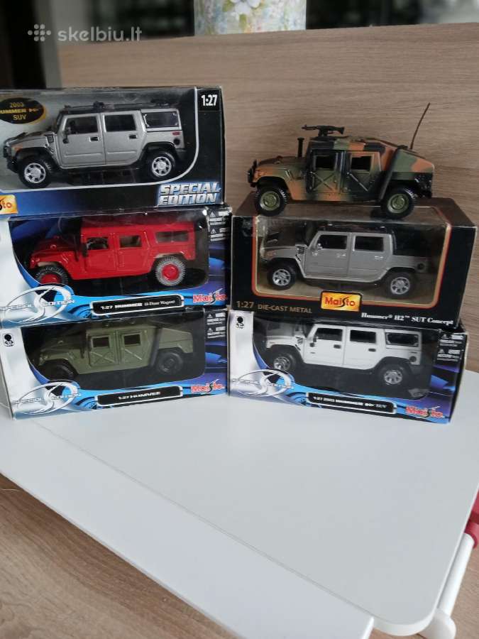 Hummer modeliukai1:27-1:24