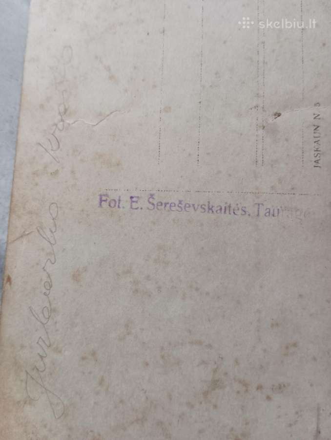 Senos tarpukario nuotraukos 1916 +- - nuotraukos Nr. 8