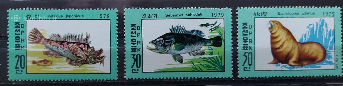 Šiaures Korėja 1979 fauna, švarus Michel 1937-1939