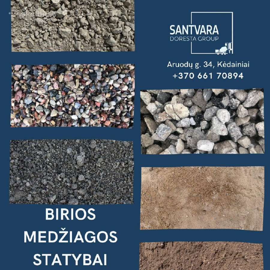 Smėlis, žvyras, skalda, maltas betonas [Kėdainiai]