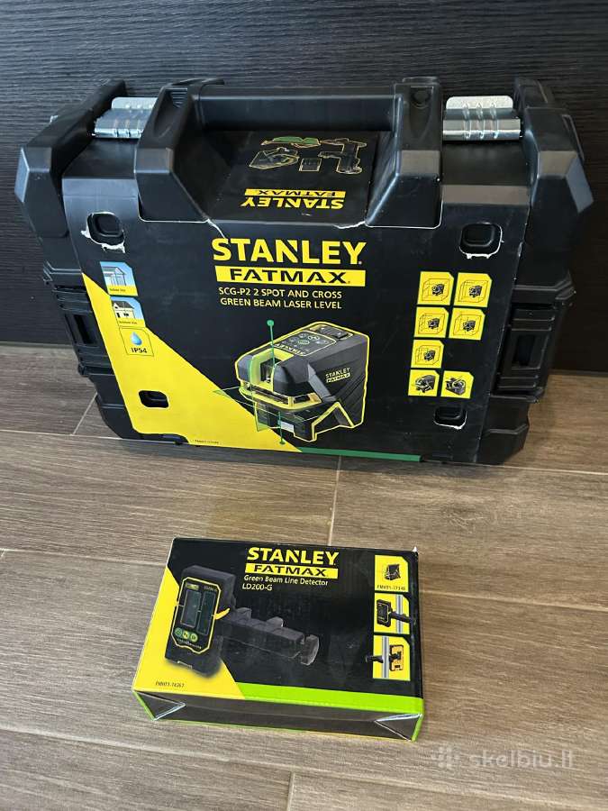 Kryžminis lazerinis nivelyras Stanley Scg-p2 + ga