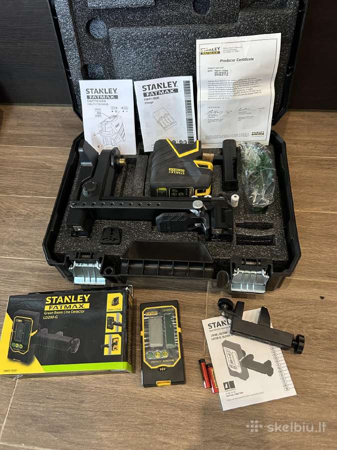Kryžminis lazerinis nivelyras Stanley Scg-p2 + ga - nuotraukos Nr. 2