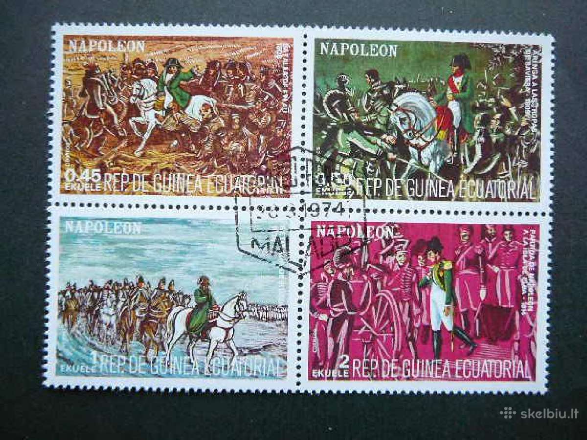 Napoleonas Ekv. Gvineja 1974 antsp. egv099 - nuotraukos Nr. 4