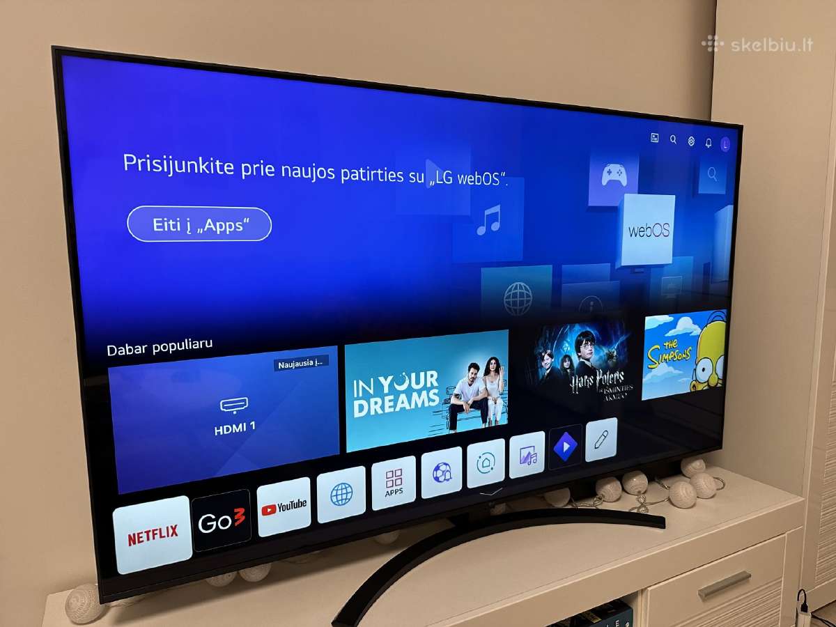 LG 65 televizorius