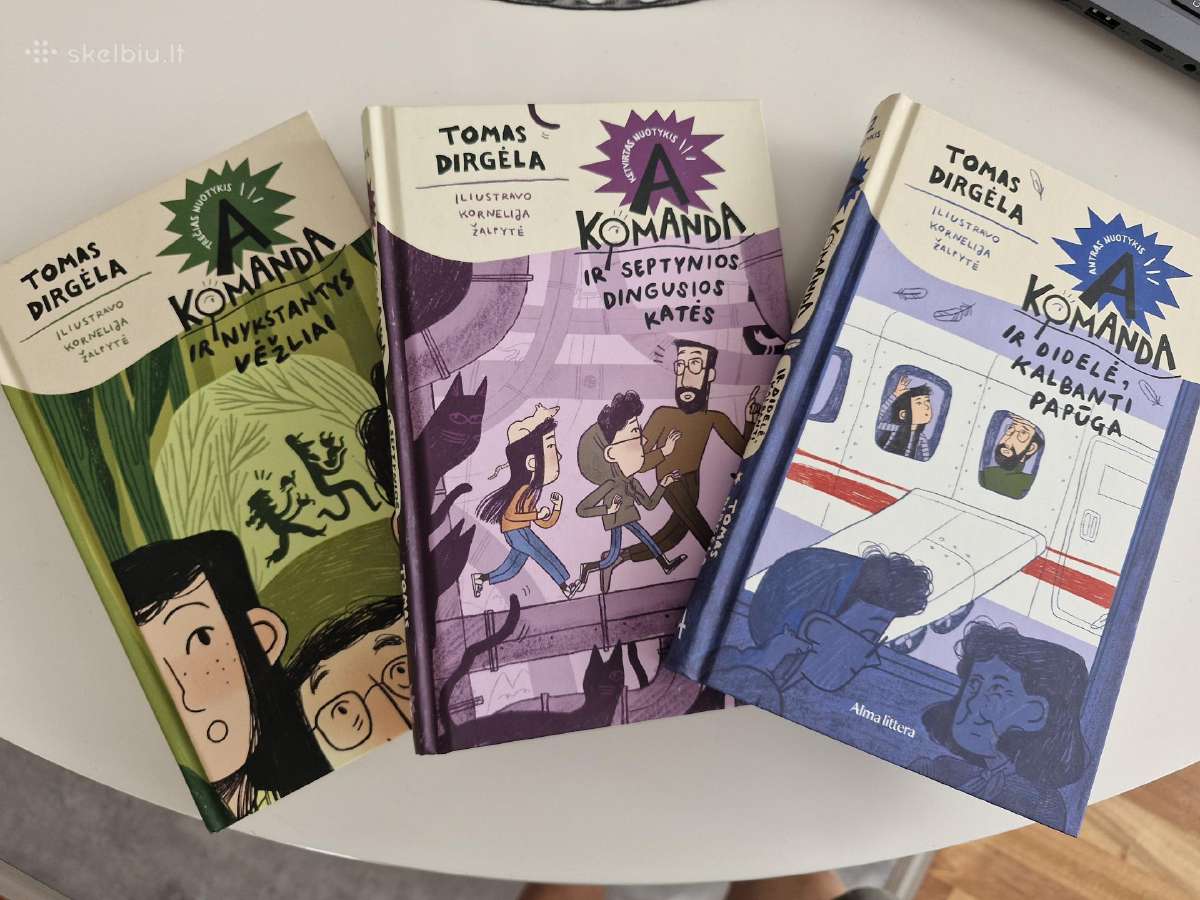 Knygų serija vaikams T.dirgėla A komanda