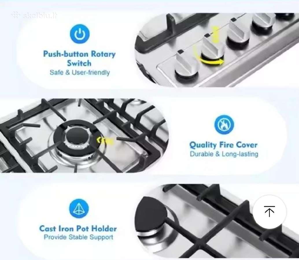 Topstrong penkių degiklių Dual Purpose kaitlentė - nuotraukos Nr. 11