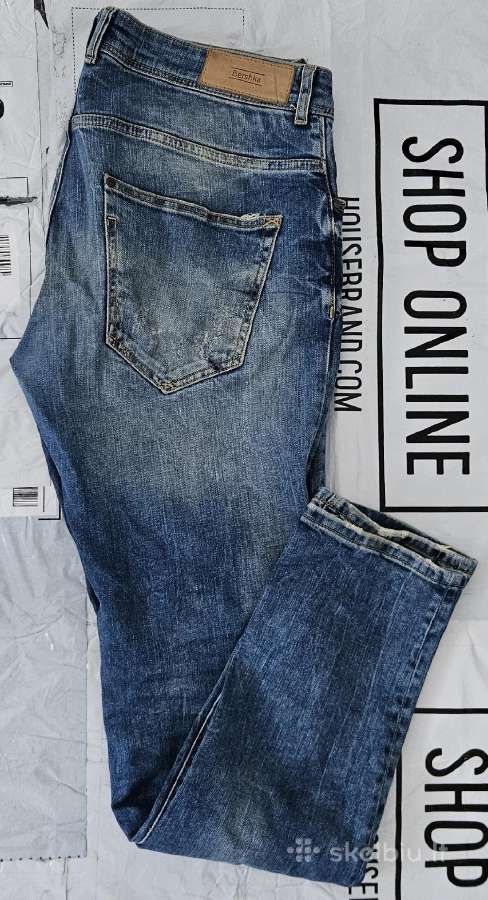 Kelnės Džinsinės Bershka Dydis 44 - nuotraukos Nr. 4