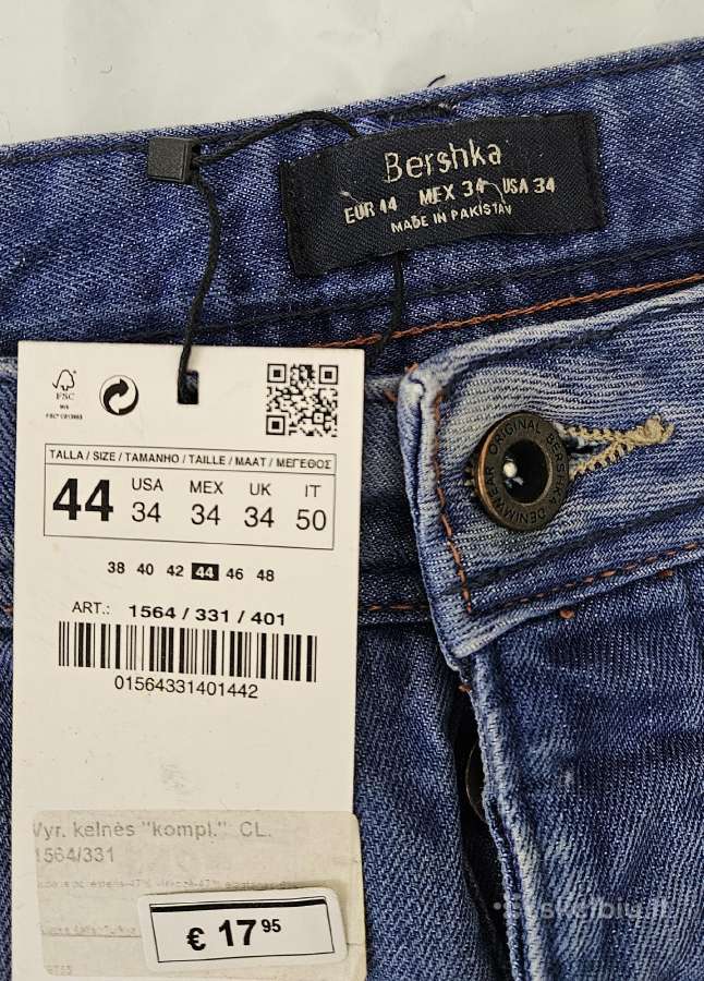 Šortai Džinsiniai Bershka Dydis 44 - nuotraukos Nr. 3