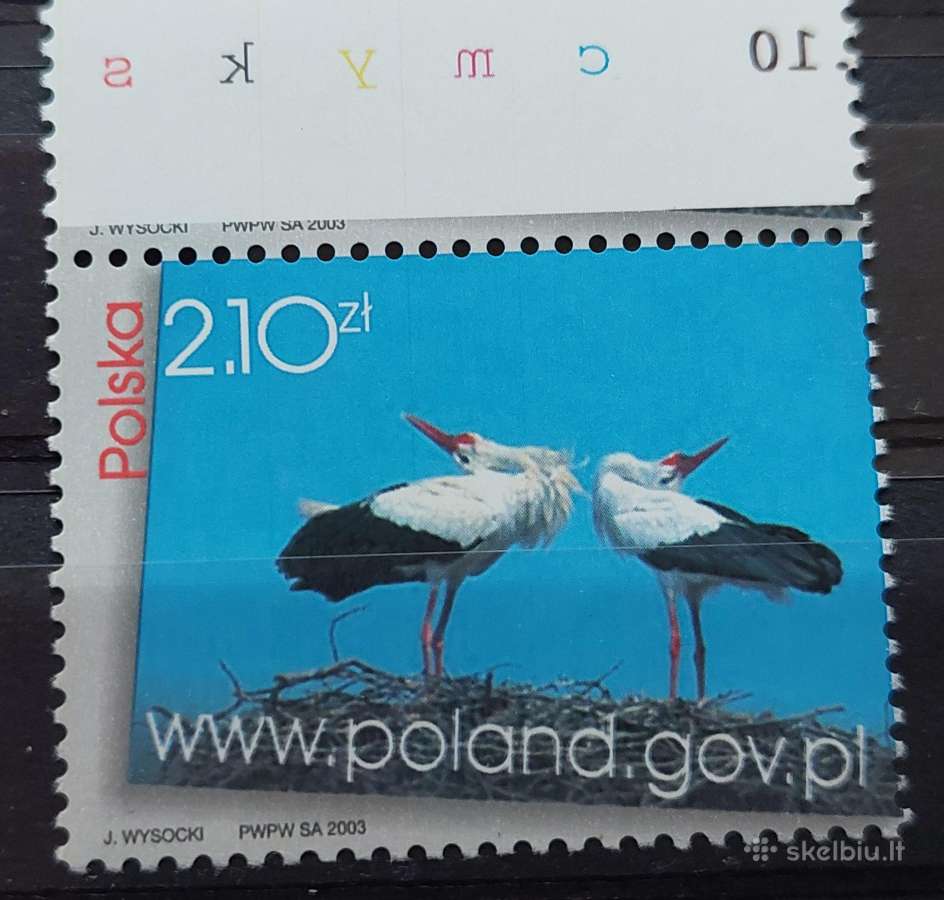 Lenkija 2003 gandrai, švarus, Michel 4078