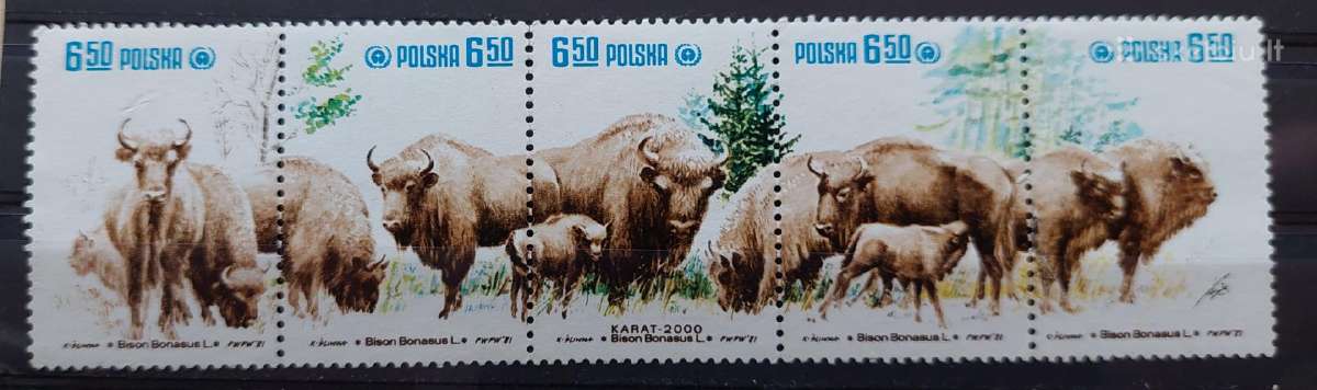 Lenkija 1981 stumbrai, švarus, Michel 2764-2768