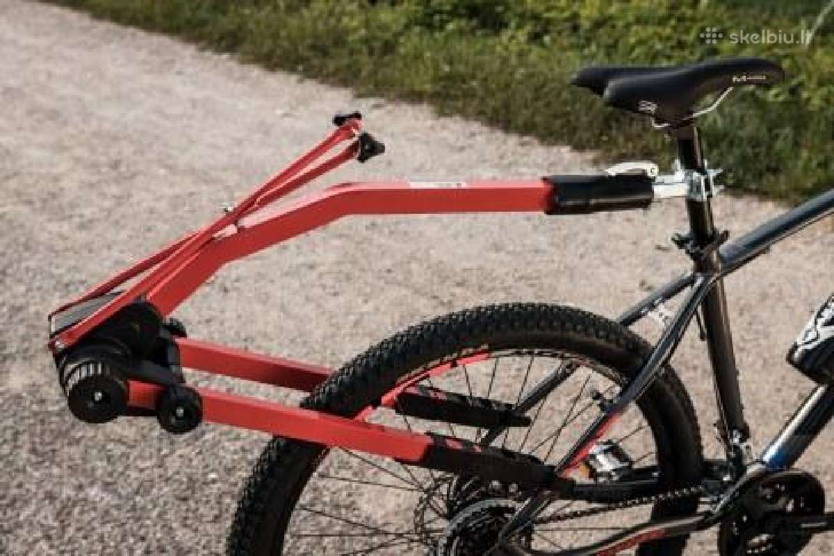 Vaikiško dviračio tvirtinimo sistemą „Trail Angel"