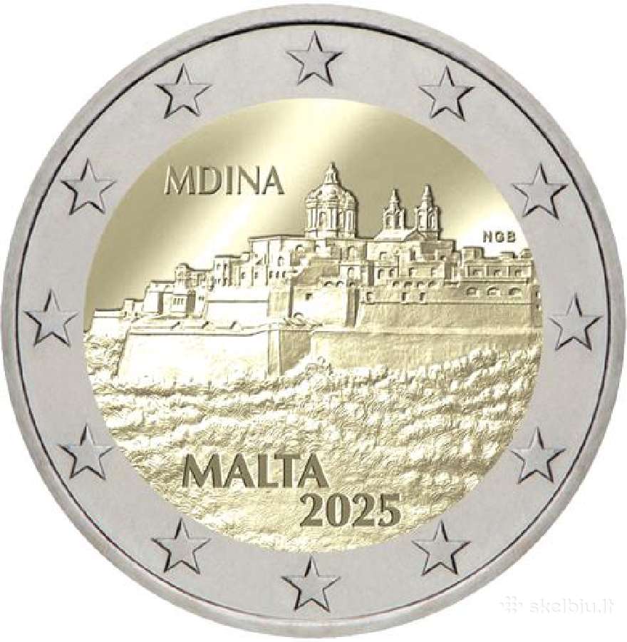 2 eurų Maltos Unc proginės monetos - nuotraukos Nr. 12