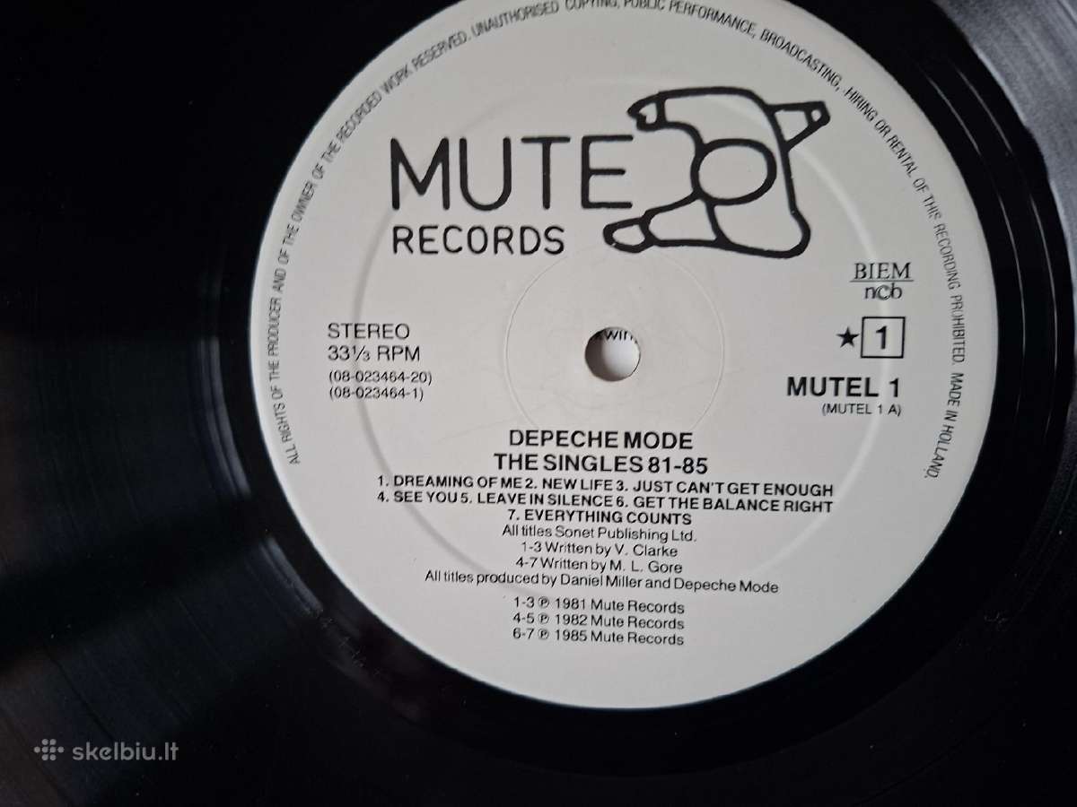 Depeche Mode 1985 „The Singles 81 – 85“ - nuotraukos Nr. 6