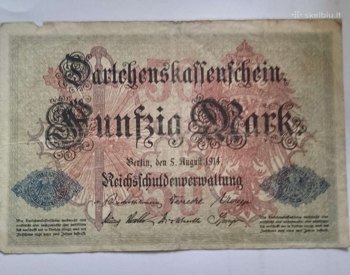 1914 m. 50 Mark - nuotraukos Nr. 2