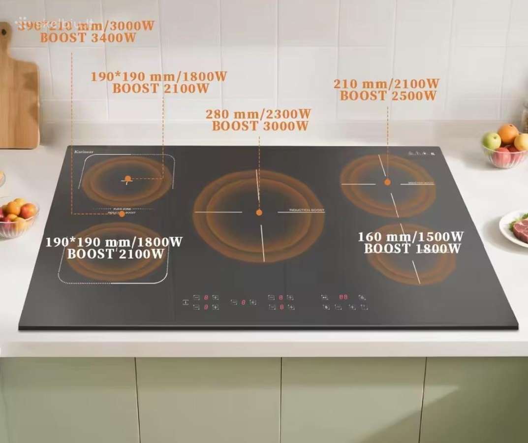 5k. indukcinė kaitlentė Karinear 90cm Flexi Zone - nuotraukos Nr. 5