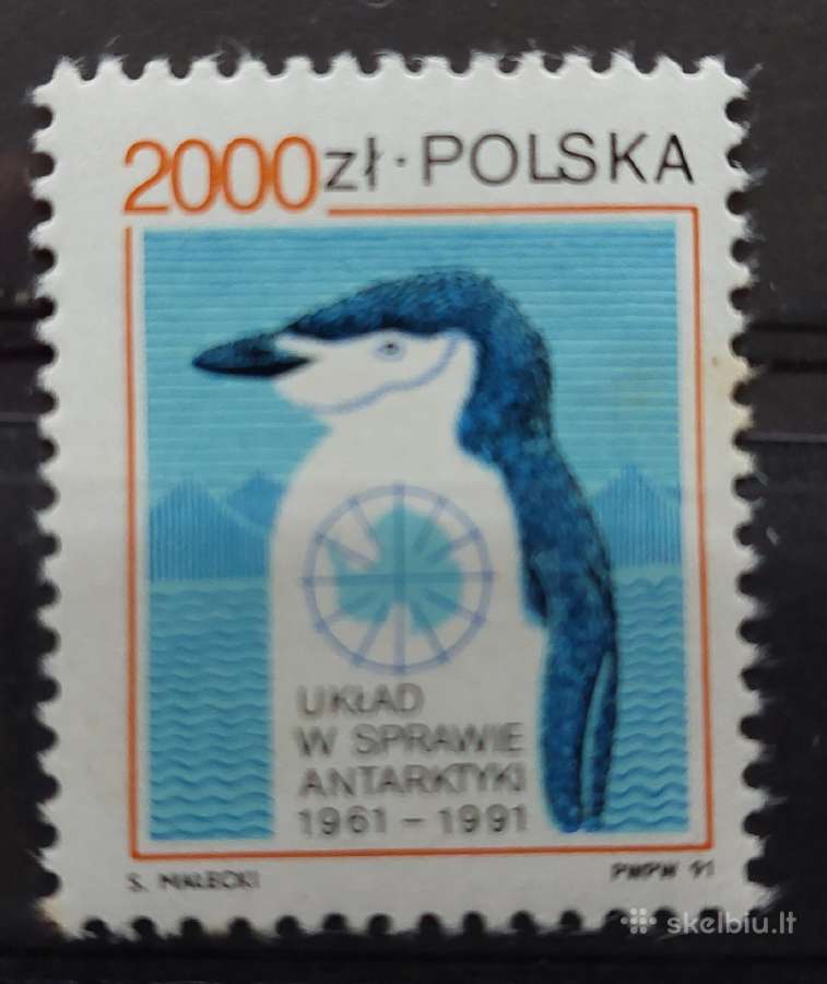 Lenkija 1991 antarktika, švarus, Michel 3336